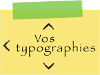 Choix des typographies