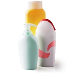 Flacon plastique de produit de toilette